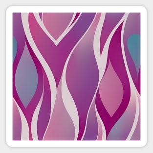 Maroon Flame - Abstract Geometric Pattern Sticker